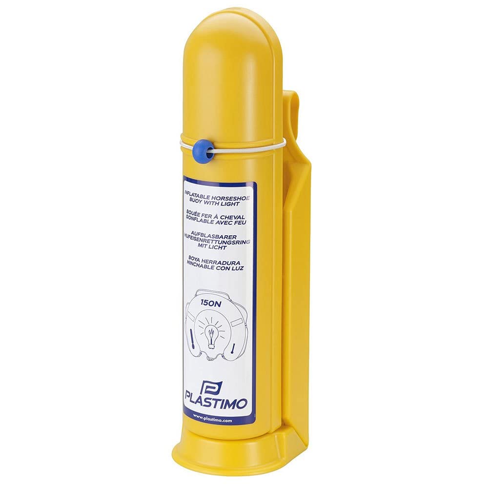 Plastimo Bouée Fer à Cheval Gonflable - Jaune - - sans feu