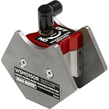 MAG-MATE WSM0150R On/Off Multi-Angle Square Magnets, Powerful Magnetic Welding Accessories, 65 lbs. Holding Capacity, 3-1/2" H X 2-1/8" W X 2-1/8" L, Red