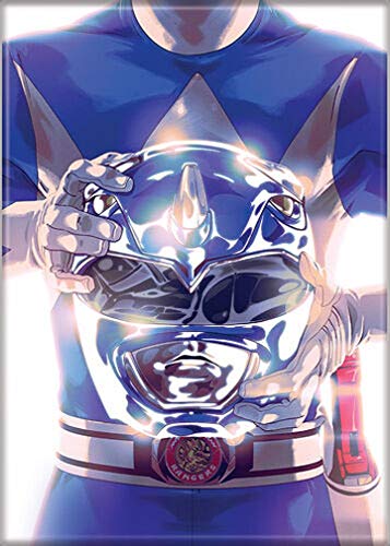 Imán Ata-Boy Power Rangers Azul 2.5" x 3.5" miniatura 1