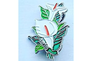 Exquisite Easter Lily Flower Enamel Pin Badge: Honoring Irish Heritage