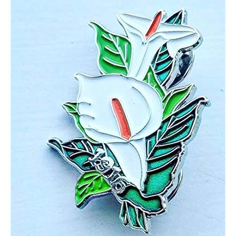 Exquisite Easter Lily Flower Enamel Pin Badge: Honoring Irish Heritage