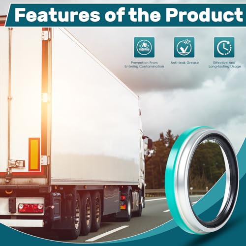 Image of 1 Pack of QUCpona Wheel Seal Drive Axle, TR47697 | Classic Type, Replaces SKF 47697 , Fits Freightliner Kenworth Peterbilt Navistar Volvo Semi Trucks