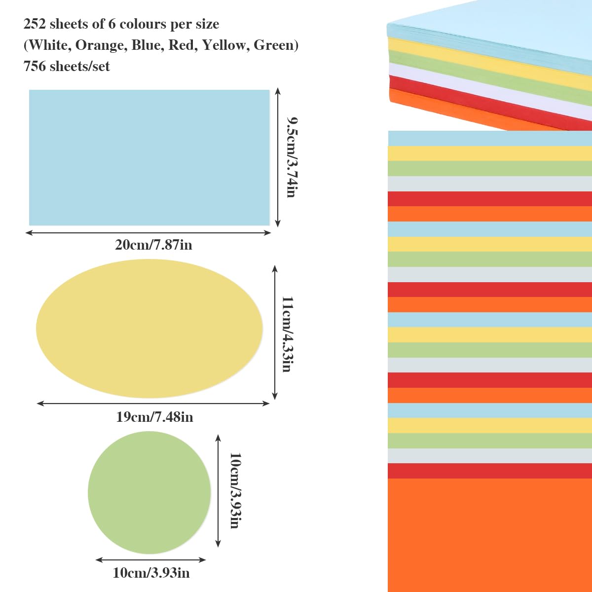 Zuxbolf 360 Moderationskarten Set - 6 Farben, 3 Formen Für Präsentationen