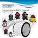 HQRP 2-Pack Standard Cartridge Filter Replacement for Shop-Vac 90304 90350 90333 Washable H12 0.3 Micron Pleated for Wet Dry Vacuum, 5 Gallon+