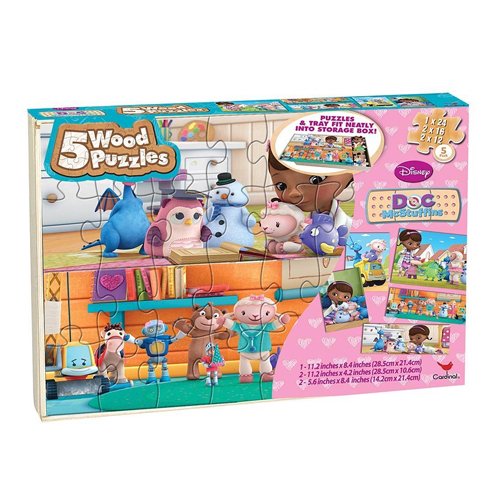 todofácil tiendas Pack de 3 puzles de Madera de Doctora Juguetes