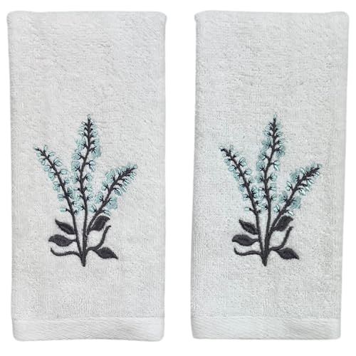 Serafina Home Floral Guest Hand Fingertip Towels: Light...