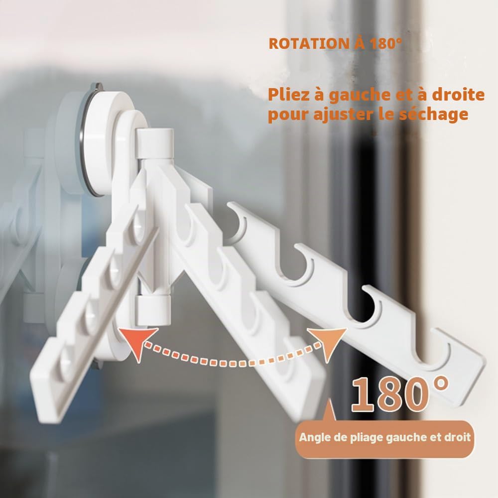 Ventilateur de vêtements, cintre pliable ventouse, séchoir multifonction, chambre à linge, salle de bain