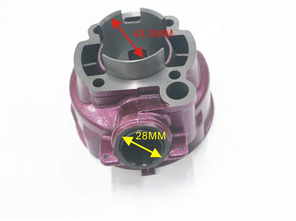 horlirty 90 cc 49 mm Motorrad Luftzylinder-Set für Minarelli AM6 Yamaha MBK TZR