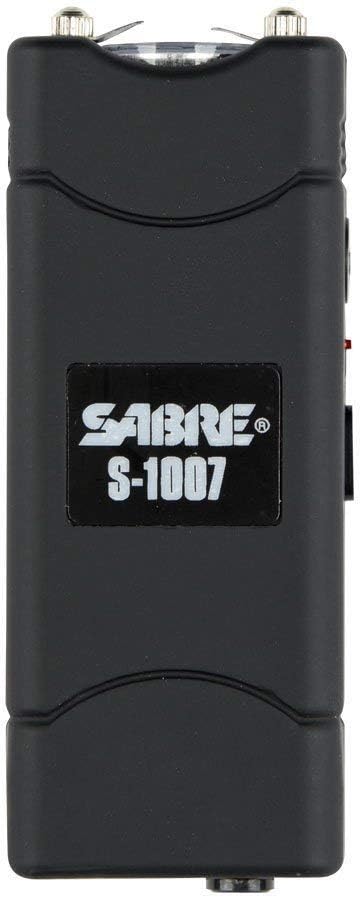 SABRE Compact Stun Gun with Led Flashlight Rechargable