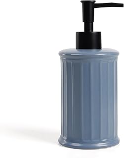 26 Blue Bathroom Ideas That Feel Fresh and Serene 165 Ceramic Soap Dispenser - Blue Liquid Hand Soap Dispenser Bathroom, Moder...