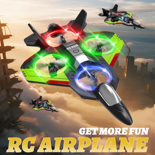 Image of 4DRC RC Planes Remote Control Airplanes with 3 Batteries, Foam RC Planes for Kids Adults Beginners 8-12 12-16, Remote Control Helicopter Fighter Jet Drones for Kids Adults, 360 Flip