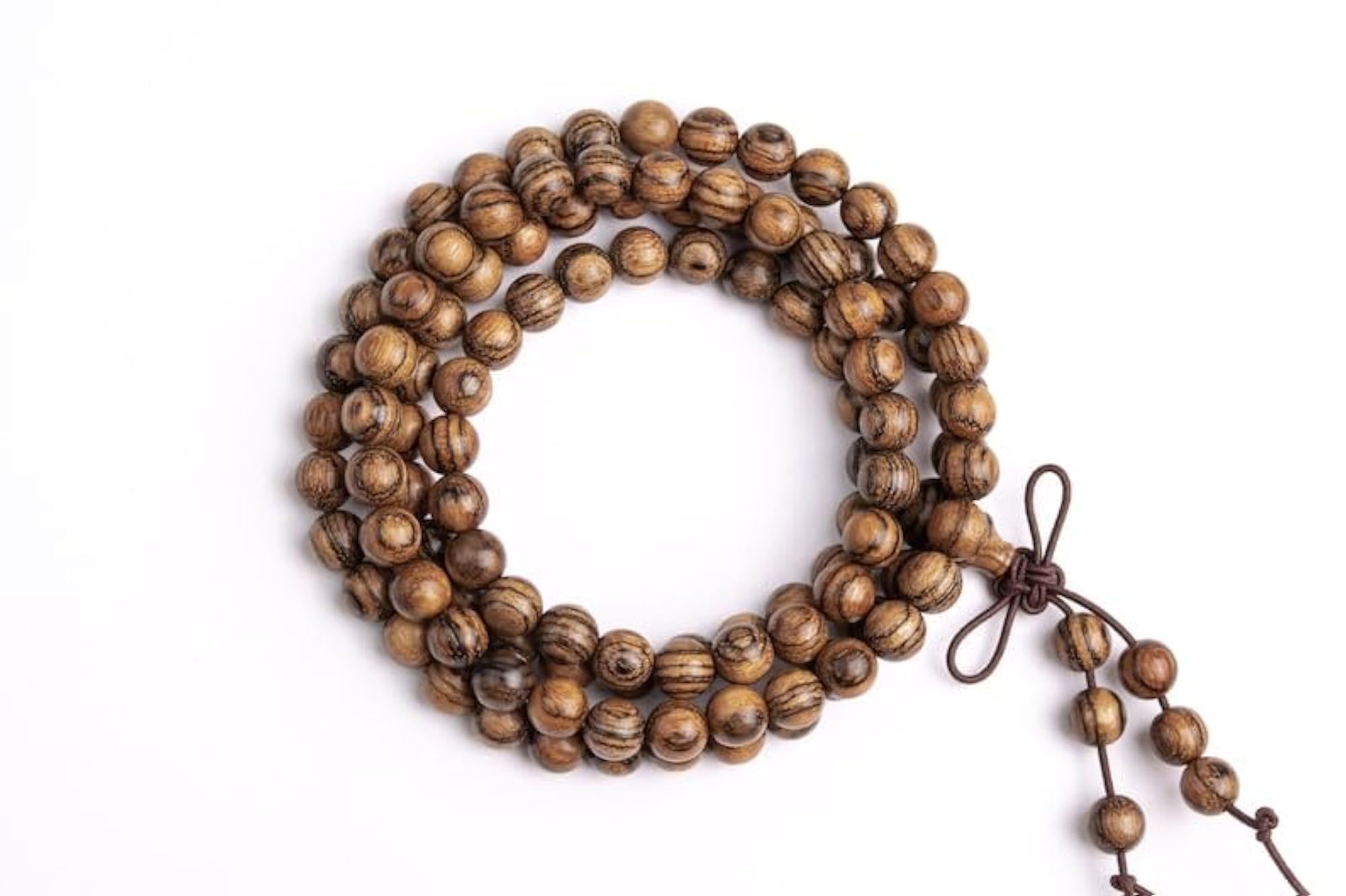 Natural Sandalwood 6MM Round Beaded Handmade Prayer Mala