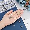 NBEADS 120 Stück Legierung Europäische Perlen, 12 Stile Antike Tibetische Silber Spacer Beads Charm Großes Loch Ketten Perlen Für DIY Schmuckherstellung #2