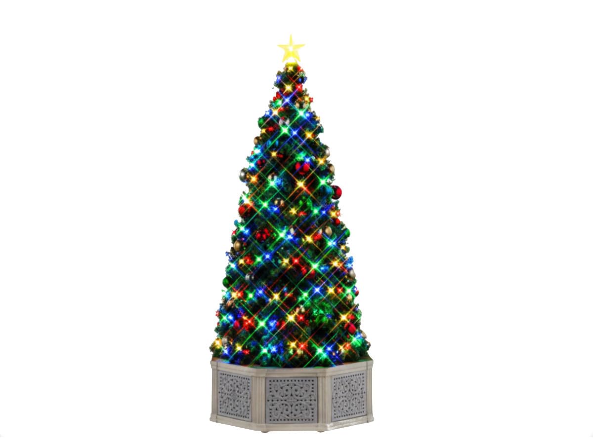 LEMAX Arbre musical avec lumières LED H39 x 17 x 17 cm