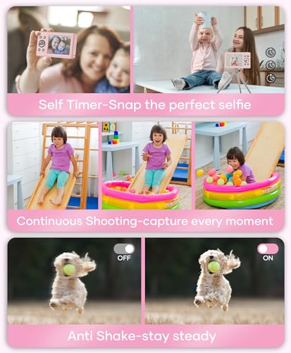 image for WONNIE Digital Camera 56MP, FHD 1080P Point & Shoot Camera with 32GB S