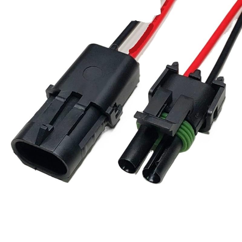 Dj3021y-2.5 Automobile Harness Sealed Connector 1p2p3p4p6p Motorcycle Cable Butt Joint Plug Wire Length 15cm(2p Strip line,5sets)