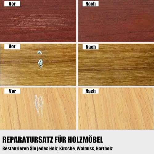 Kit Riparazione Parquet Legno, Bastoncini Cera
