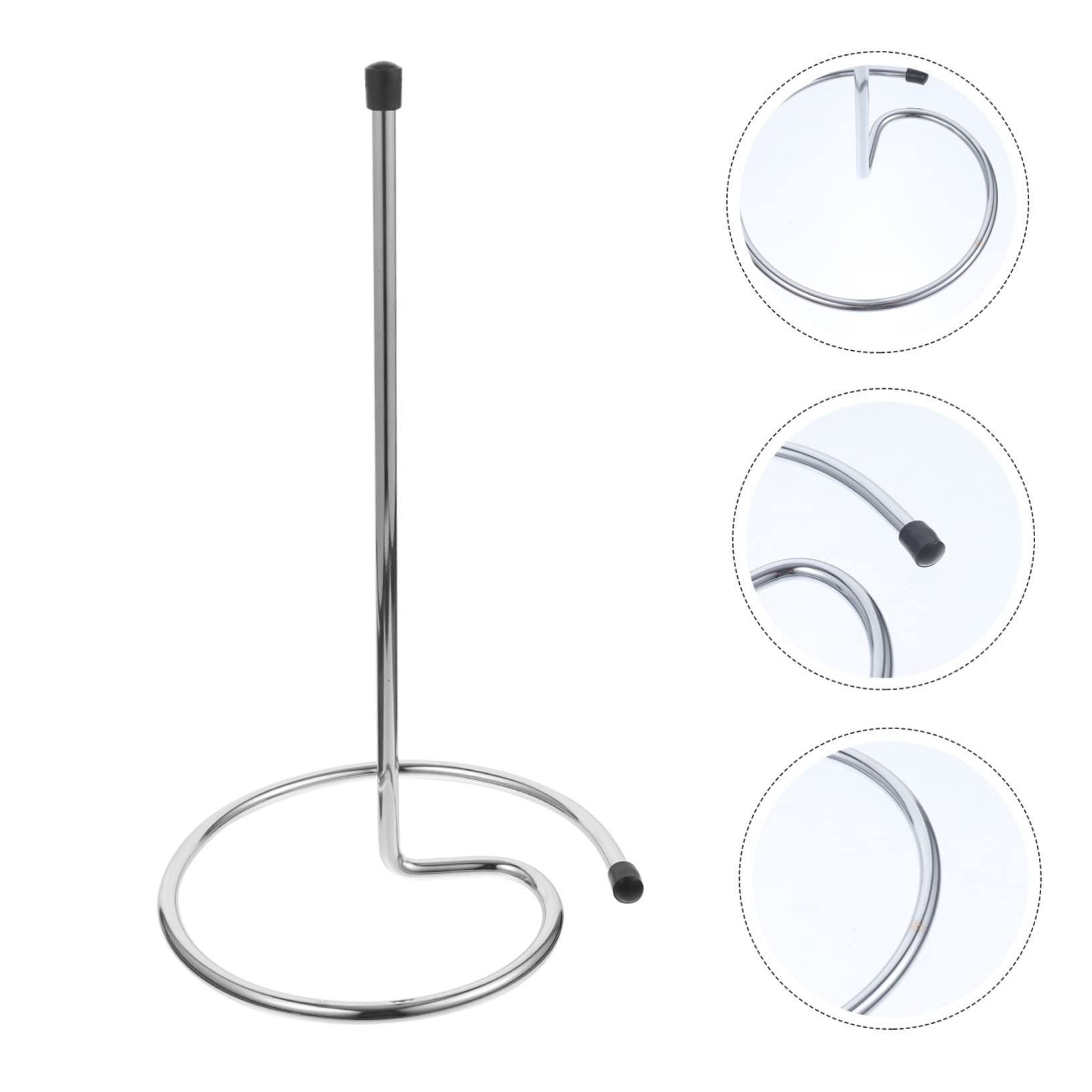 Égouttoir à Carafe à Vin Couleur Argenté en Acier Inoxydable 2pcs Support Stable pour Séchage Rapide pour Bars et Maison