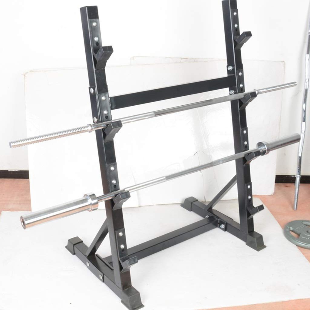 OTQEFTN Squat Rack Sports & Fitness Barbell Rack Four-Layer Barbell Rack Men's Multifunctional Barbell Rack Home Fitness Rack Indoor Environmentally Friendly Barbell Rack Weight