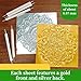 Embossing Foil Sheets - 20PCS 5.9x5.9 Inch Heavy Duty Aluminum Craft Foil, Double Sided Gold & Silver for Metal Stamping, Tooling, Card Making, Holiday Crafts and Home Decor