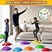 HYES Stepping Stones for Kids, 12PCS Non-Slip Balance Steps Stones for Toddler 1-3, Obstacle Courses Sensory Toys, Coordination Game Gift for Boys Girls Indoor Outdoor Play Ages 3-5