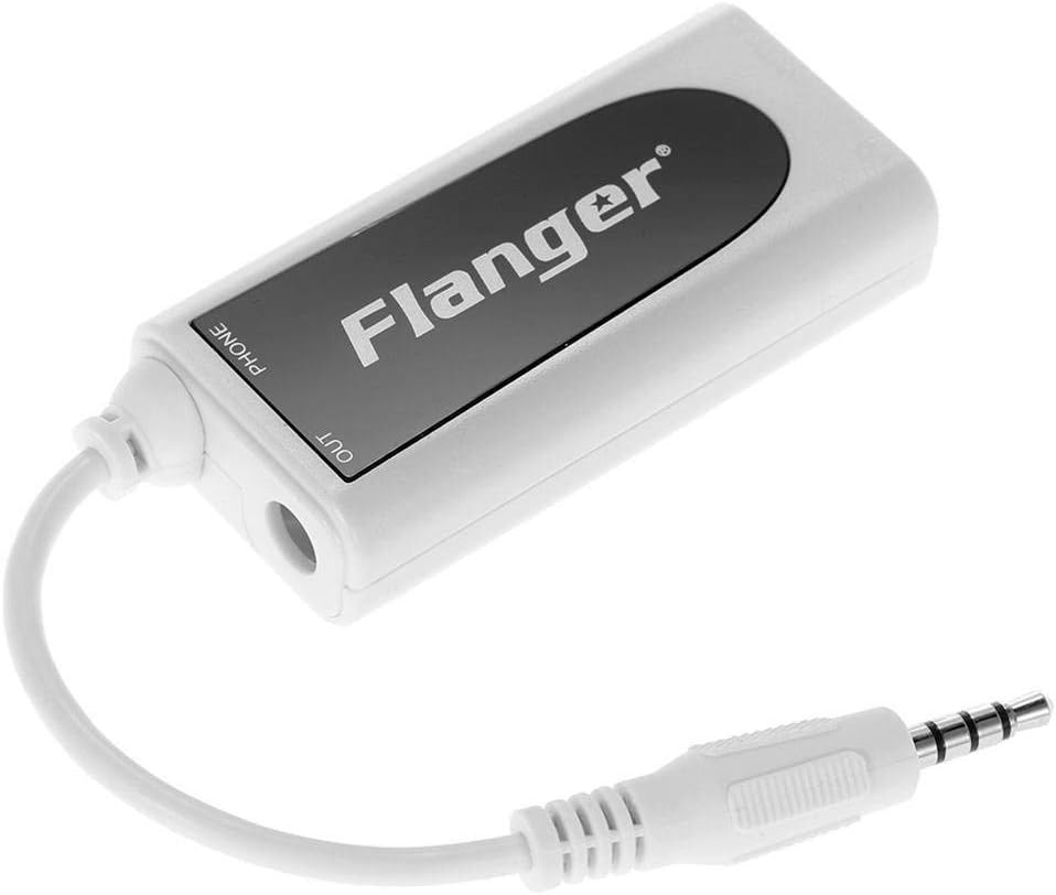 amiciSound Flanger FC-21 Guitar/Bass to Smartphone Converter Connect to APP Guitar Electric Guitar Plug Interface Adapter for iOS and Android