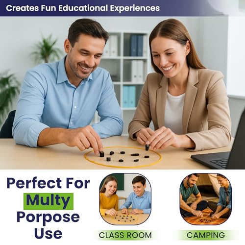 Magnetic Chess game with Stones, Fun Strategy Game for Kids and Adults, Educational Chess and Checkers for Family, Portable and Travel-Friendly, for Christmas and Birthdays - Image 4