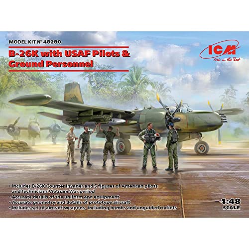 B-26K ICM 1:48 maquette d'exception avec figurines USAF ICM48280