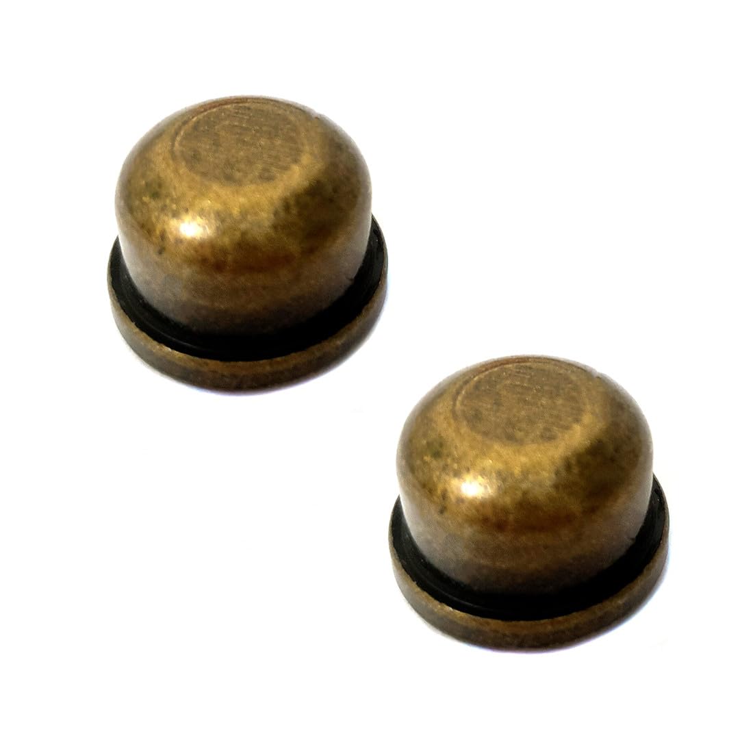 Tapas de remates de lámpara sólidas roscadas de tapas para soporte de pantalla de lámpara, lámpara de arpa, perilla de remate accesorios de lámpara rosca estándar de 1/4-27 pulgadas, bronce 4 6