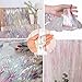 BRAVESHINE Party Decorations Iridescent Foil Fringe Backdrops - 2 Pack 3.2 x 6.5 ft Holographic Tinsel Photo Booths Pros Streamer Curtains for Easter Girl Birthdays Engagement Unicorn Parties - Clear