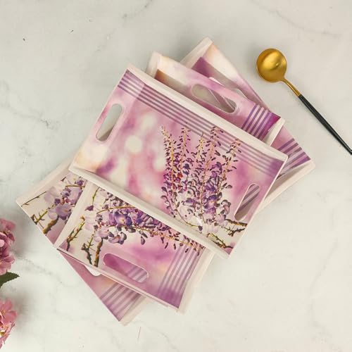 Image of U.P.C. Crystal Melamine Rectangular Serving Tray (8E-K681-ZTXH Multicolor)