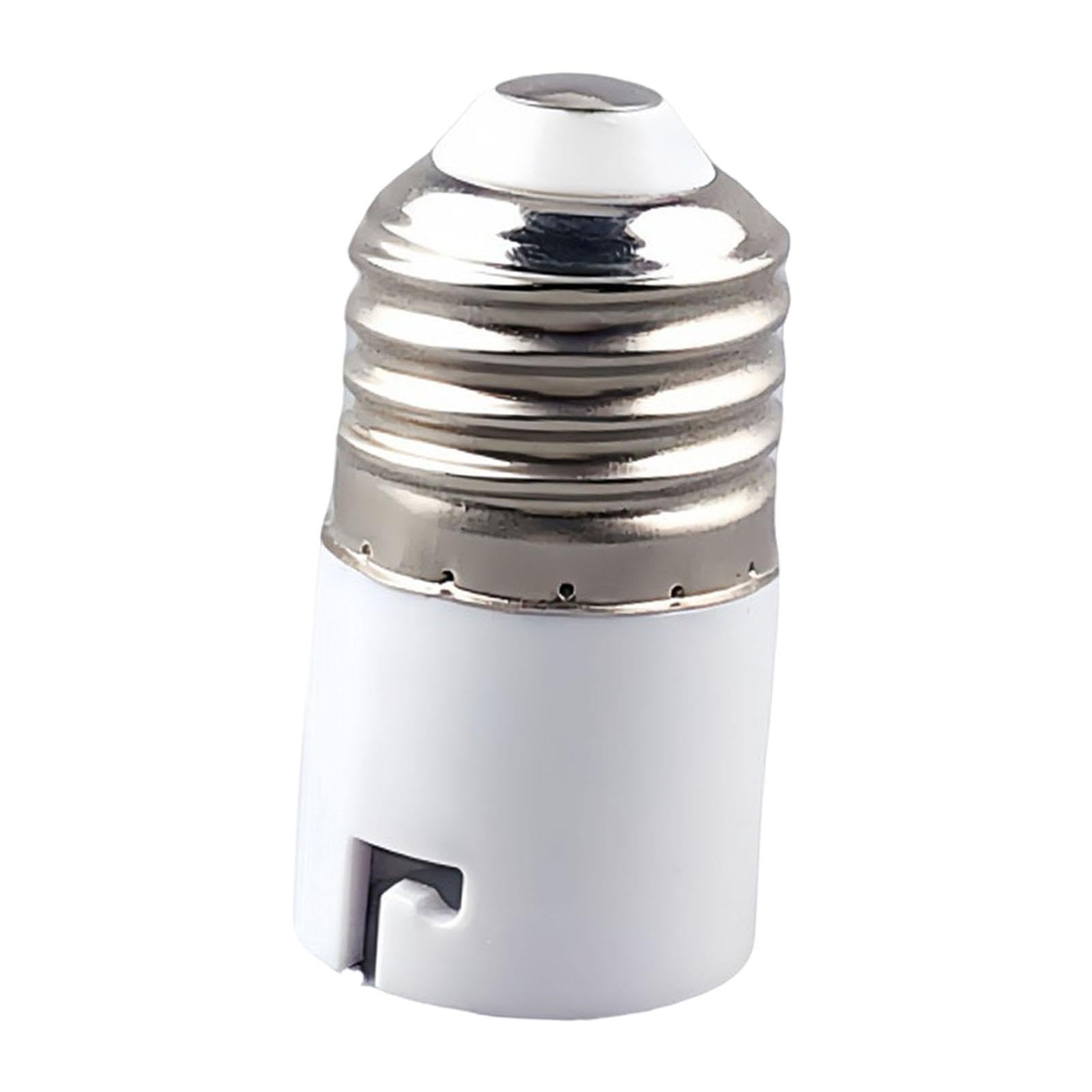 led bulb adapter practical socket converter b22, e27, e14, e40, gu10, and g9 outer e27 inner b22