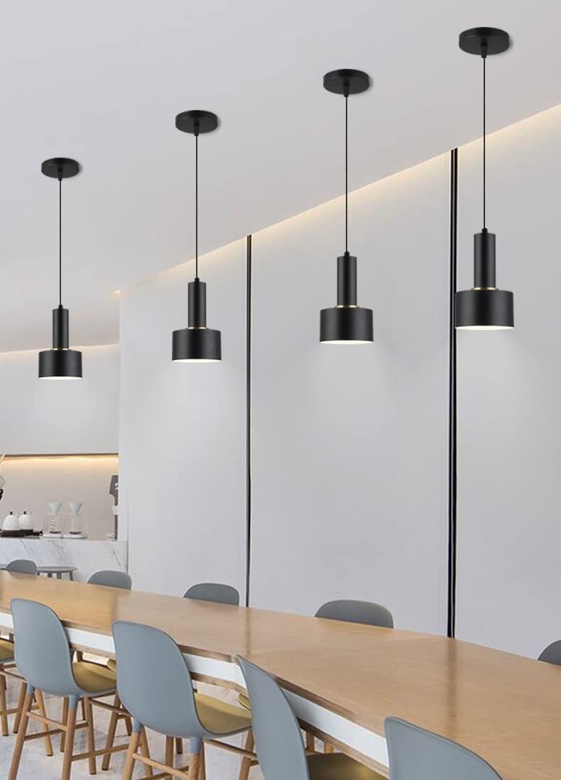 Mini lámpara colgante inalámbrica con Control remoto para iluminación Interior Moderna, accesorio de Metal, para cocina, Isla, dormitorio, comedor, Bar, funciona con pilas, Tamaño