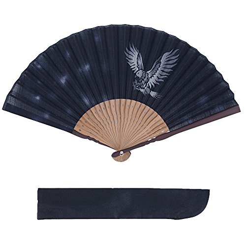 ヴィヴィラウンジ 和柄 扇子 扇子袋付 男性 紳士 メンズ 父の日 プレゼント 暑さ 対策 鷲 わし )