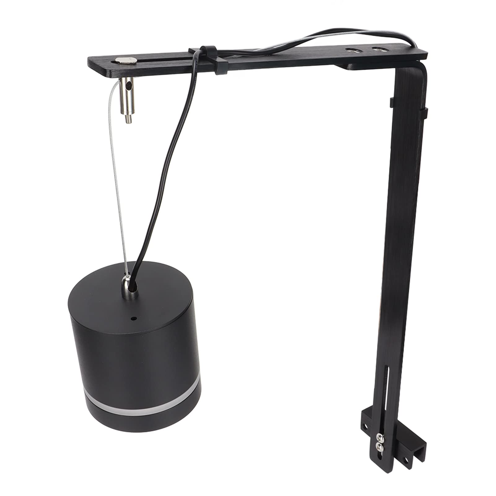 Cryfokt 2Pcs Aquarium Light Holder, 15.7x10.2in, Robust Riser Stand Aluminium Alloy Aquarium Lamp Brackets Kit, Versatile Fish Light Holder Cylinder for Fish Aquarium Reptile