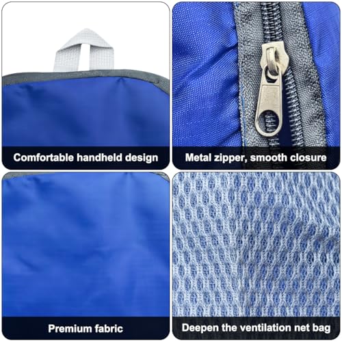 Mochila plegable ligera pack x2 20 litros azul marino y royal miniatura 4