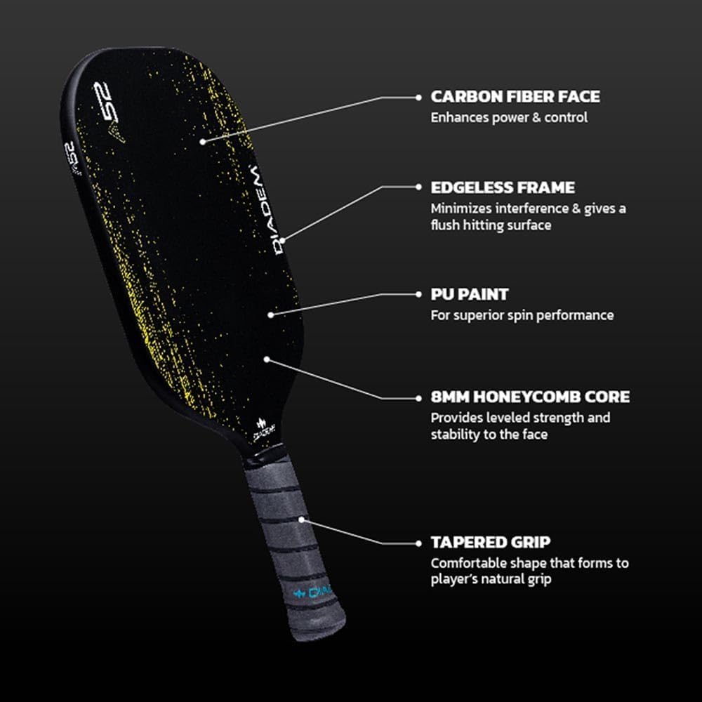 Amazon | Diadem A52 USAPA承認ピックルボールパドル - 熱成形