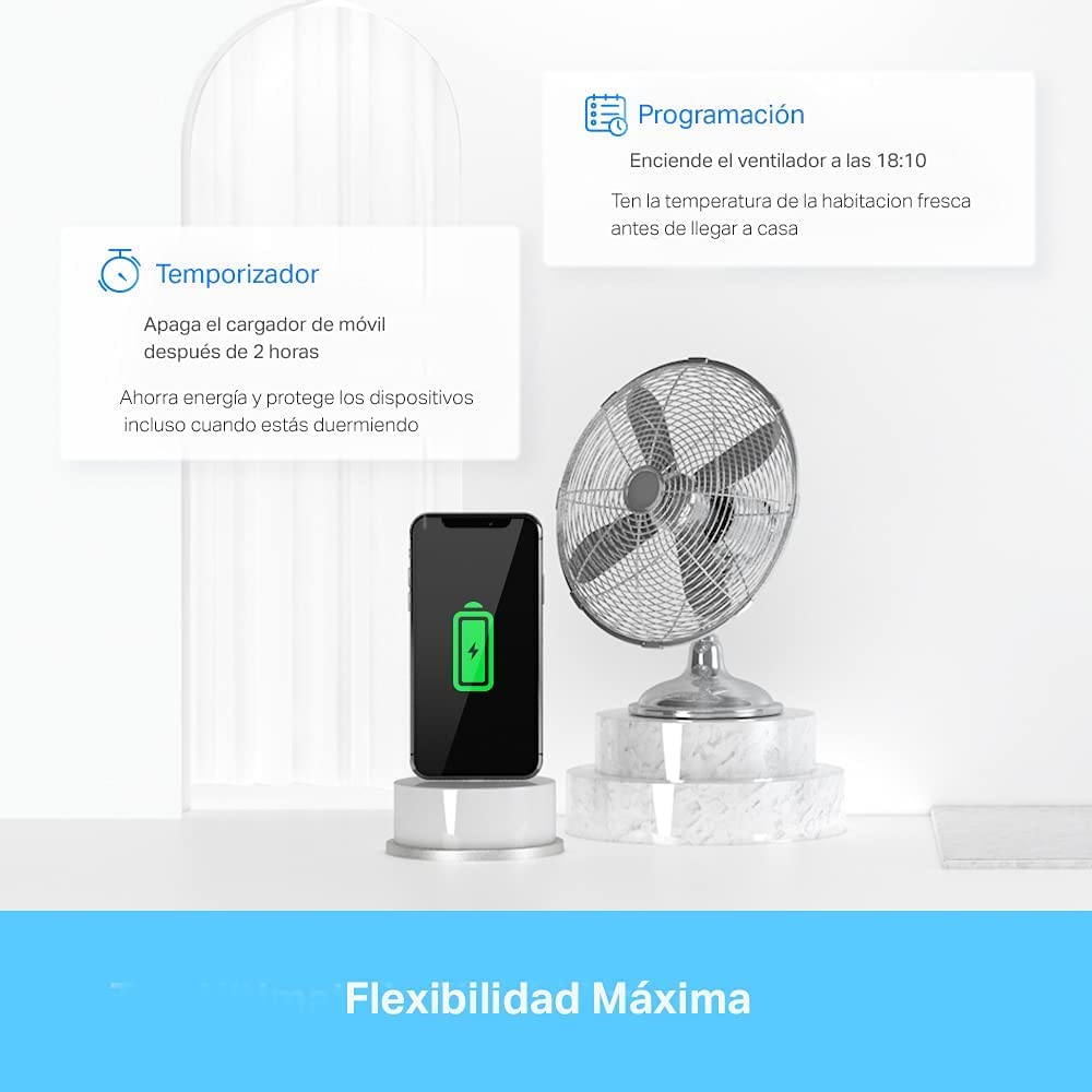 Tapo P110 (4 paquetes) – Mini enchufe inteligente Wi-Fi (con monitoreo de energía), programación encendido/apagado, ahorro de energía, compatible con Alexa y Google Home - 5