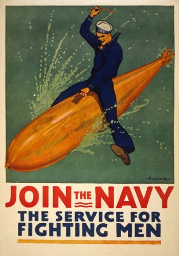 Amazon.com: W54 Vintage WWI Join The US Navy The Service for