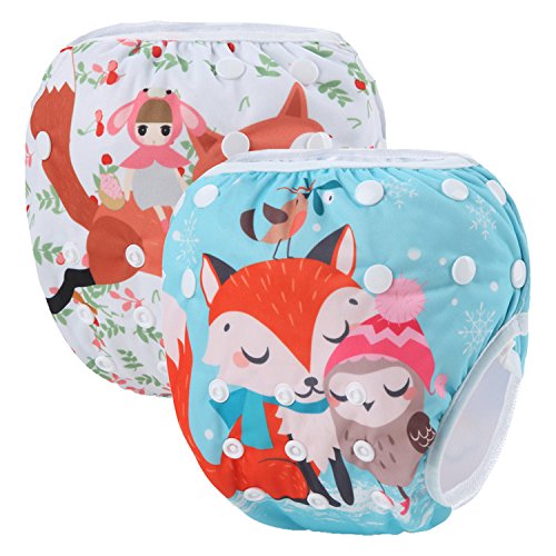 Storeofbaby Paales para nadar Paales impermeables reutilizables con broches ajustables de 0 a 36 meses