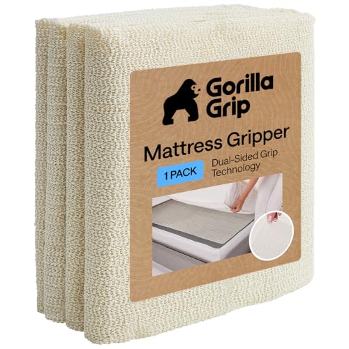 Gorilla Grip Non Slip Mattress Gripper, Slide Stopper, 36x72 Twin