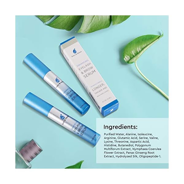 Natural-Eyelash-Growth-Serum-and-Brow-Enhancer-to-Grow-Thicker-Longer-Lashes-for-Long-Luscious-Lashes-and-Eyebrows3ml Advanced Eyelash Serum for Thicker, Longer Eyelashes and Eyebrows - Grow Luscious Lashes with Brow Enhancer (3mL)