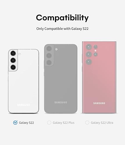 Miniatura 7 de GOOSPERY Cartera transparente diseñada para Galaxy S22, diseño súper delgado, fácil de usar, con capacidad para 2 tarjetas, funda protectora