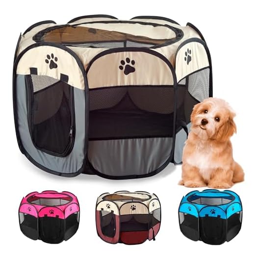 JUPPLIES Parque para Perros Pequeños y Medianos Plegable 73x73x43cm - Jaula Perro, Gato, Cachorro, Conejo - Corralito para Perros y Mascotas con Pelota de Juguete Ideal para Juegos