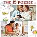 Suilung 12 Pcs Number Slide Puzzles 15 Puzzle Slide Game Number Slide Brain Teaser IQ Educational Learning Tool Number Learning Educational Toys for Christmas Party Favor, 2.6 x 2.6 Inch