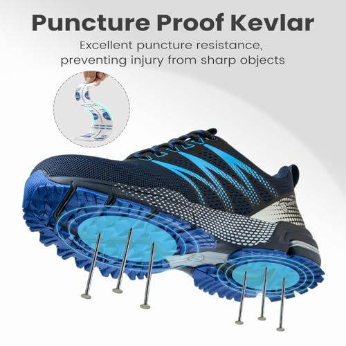 Steel Toe Shoes for Men Women Non Slip Safety Work Shoes Comfortable Lightweight Steel Toe Sneakers for Warehouse Industry3