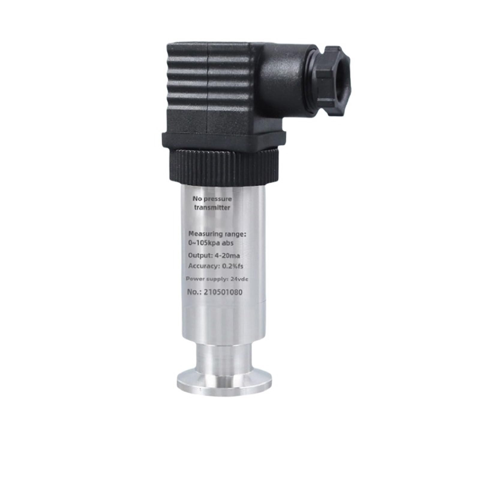 Transmisor de presión, Transmisor de presión alto vacío KF25 conexión rápida, sensor acero inoxidable, transmisor absoluto for automatización industrial(70kPa)