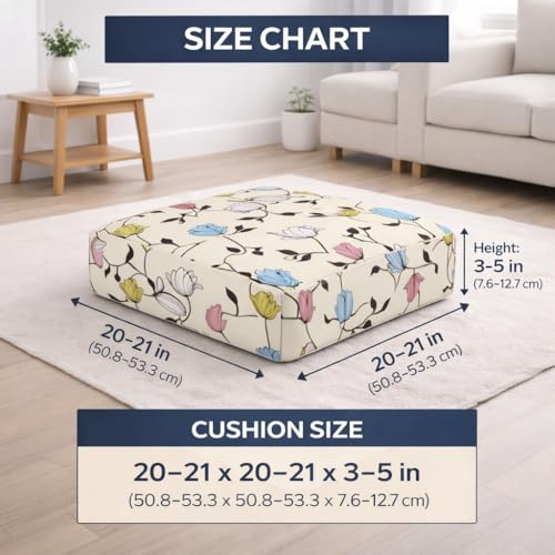 Image of STITCHNEST 'Contour Fit Series' Stretchable Printed Wooden Sofa Cover (Pack of 10) - Elastic Wooden Chair Cover | Wooden Sofa Seat Cover | Size - 20-21 x 20-21 x 3-5 in