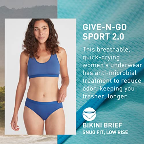 Image of ExOfficio Women's Give-N-Go 2.0 Sport Mesh Bikini Cut Brief - Ultralight Travel Underwear with Snug Active Fit & Lower Rise