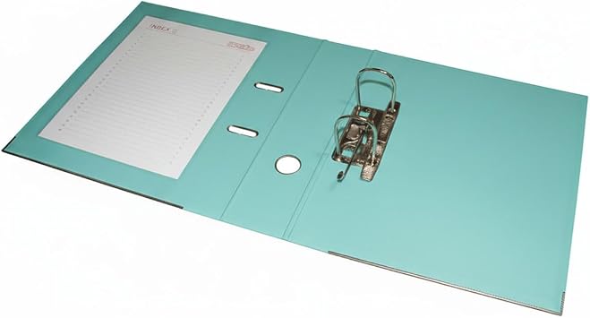 A4 Lever Arch File with Protector – Single, 4 or 10 Pack – Sky Blue, Pink, Lavender, Aqua – Heavy Duty Office Filing & School Binders (1, Aqua)